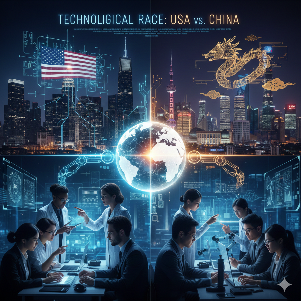 competencia tecnológica Estados Unidos y China